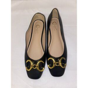 Comfort Est 1946 Shoes Women flats Mules Wedges Gold Chain Size 7M